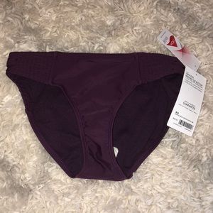 Purple Athleta swim bottoms